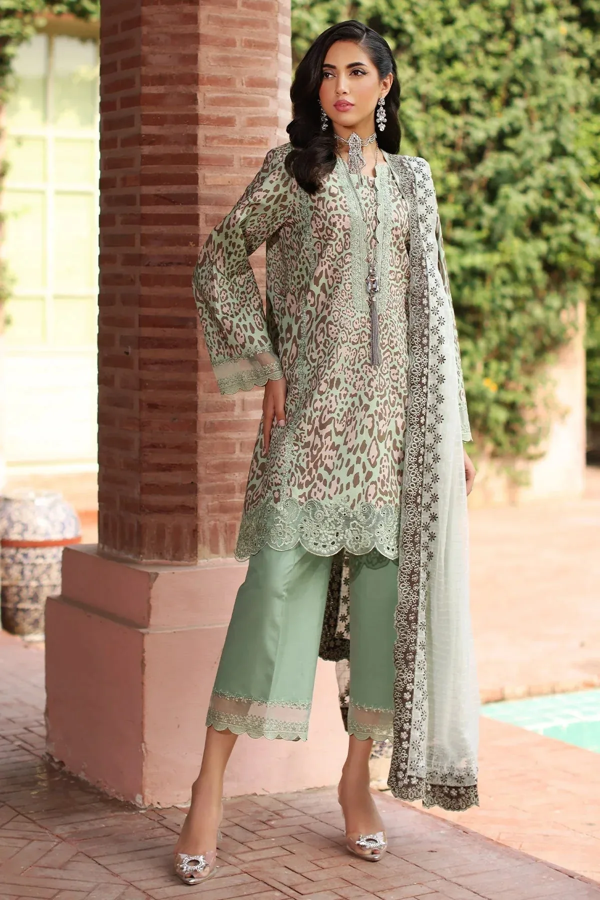 Charizma Combination 25 Sage Green Chiffon – view 1 – Poshaq