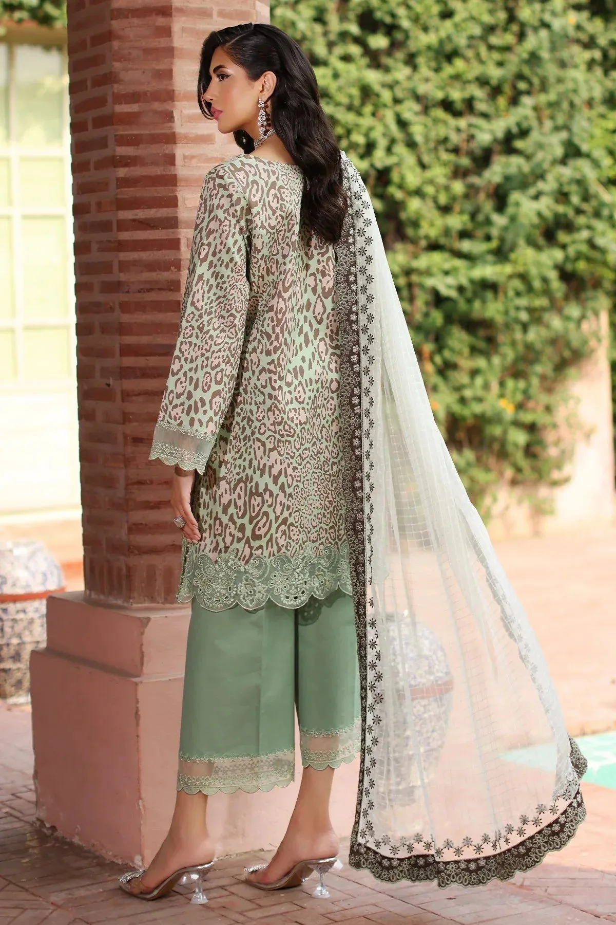 Charizma Combination 25 Sage Green Chiffon – view 2 – Poshaq