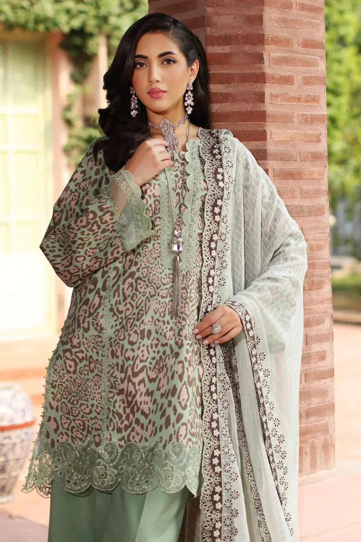 Charizma Combination 25 Sage Green Chiffon – view 4 – Poshaq