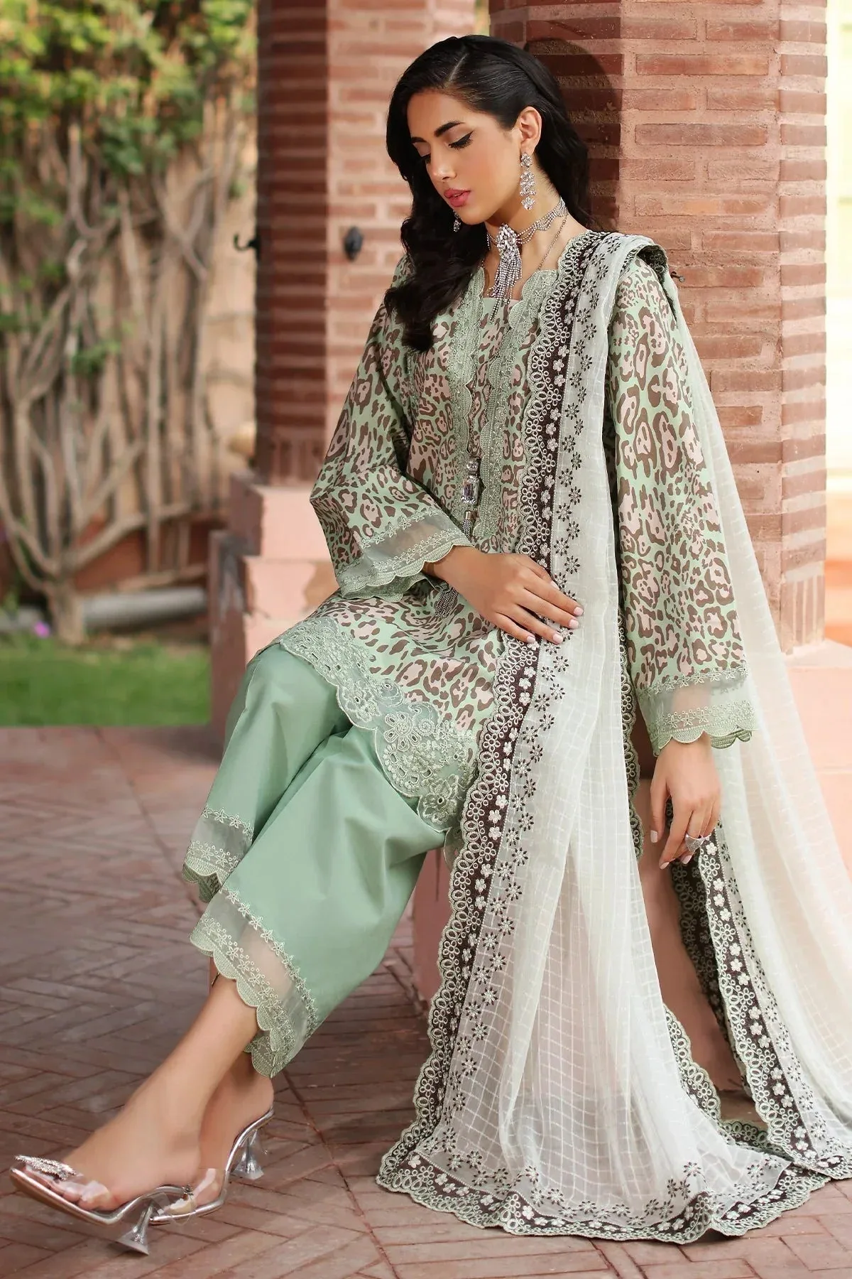 Charizma Combination 25 Sage Green Chiffon – view 6 – Poshaq