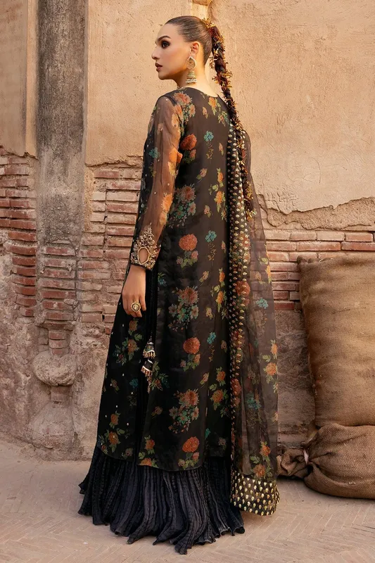 Charizma Festive Pret Black Raw Silk – view 1 – Poshaq