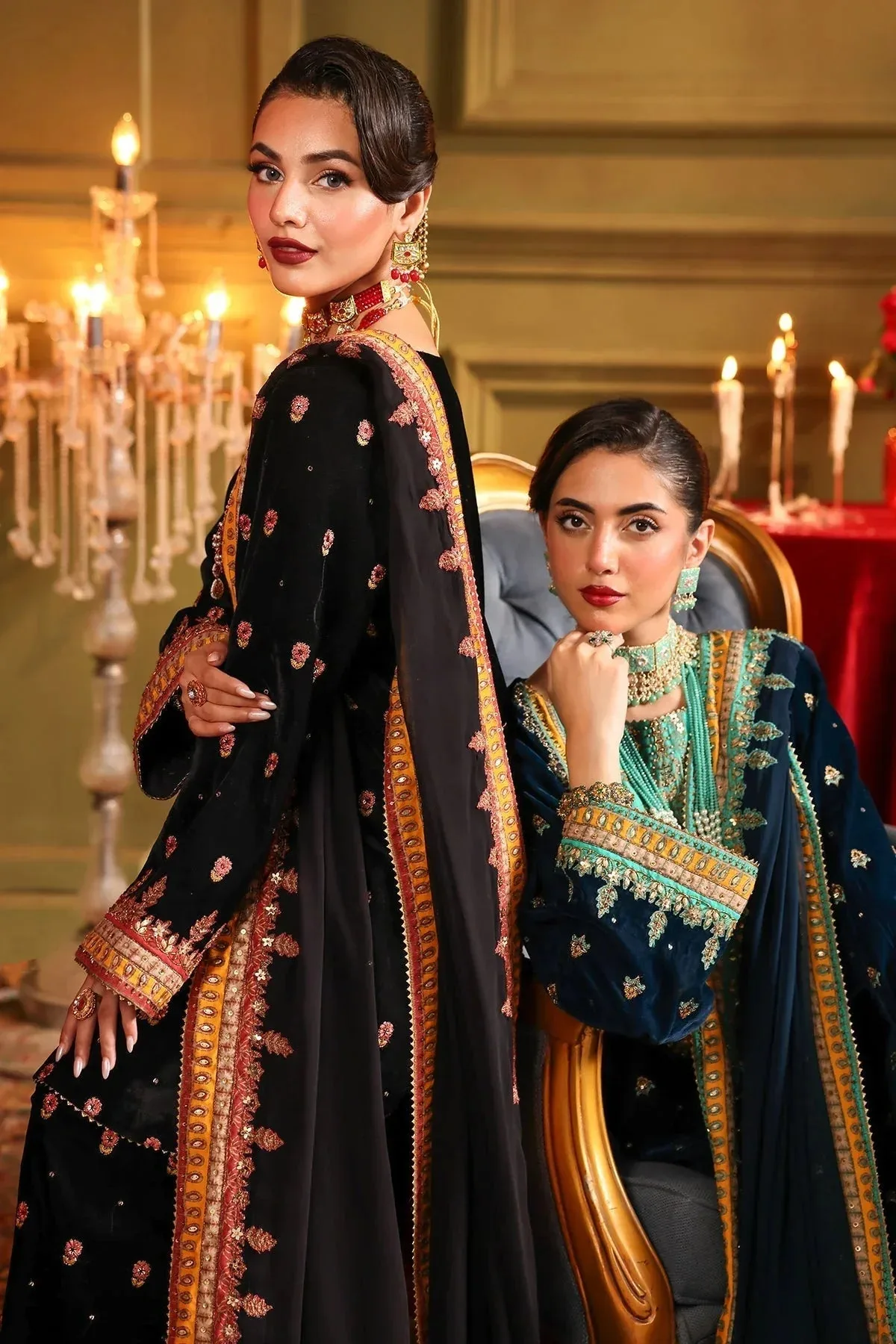 Charizma Signora Velvet Black Chiffon – view 3 – Poshaq