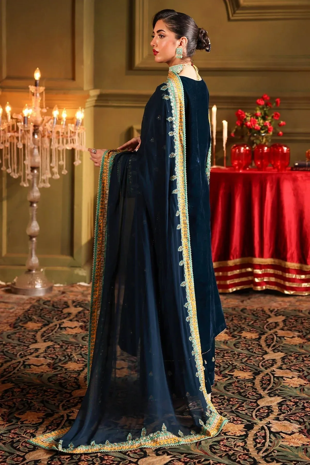 Charizma Signora Velvet Zinc Chiffon – view 2 – Poshaq