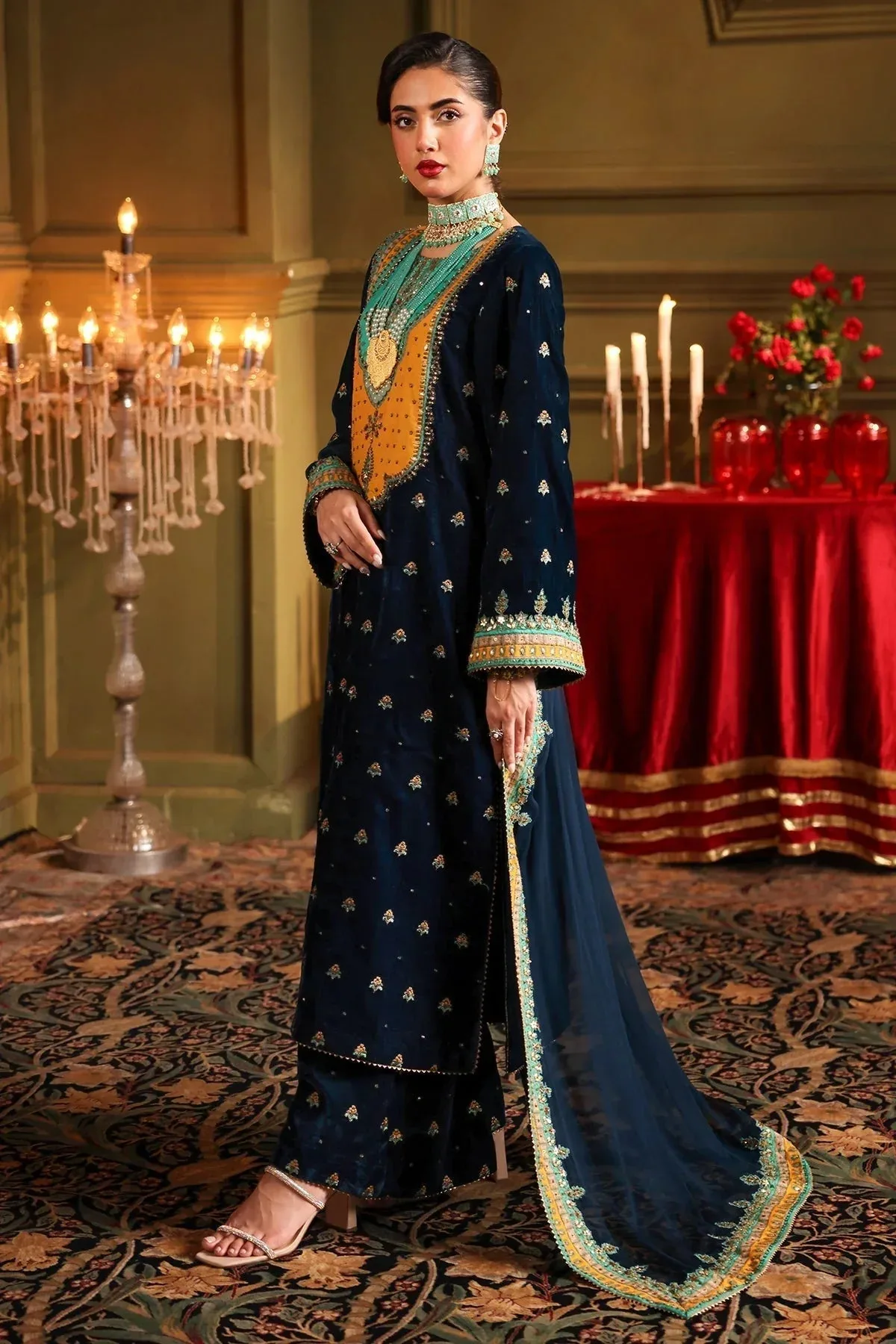 Charizma Signora Velvet Zinc Chiffon – view 3 – Poshaq