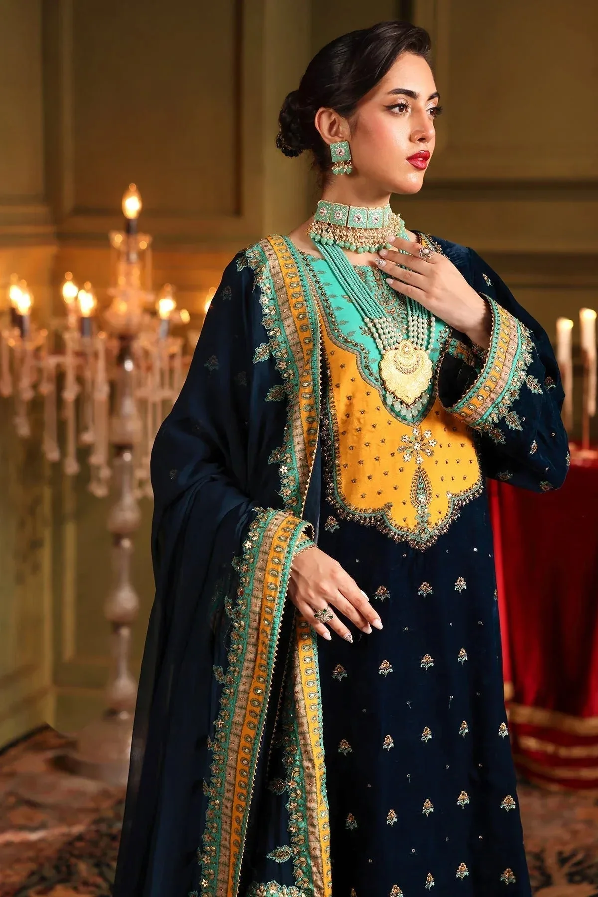 Charizma Signora Velvet Zinc Chiffon – view 5 – Poshaq