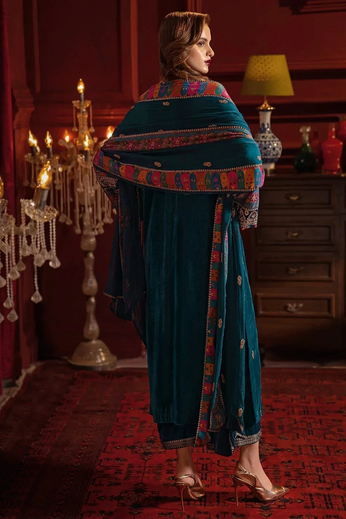 Charizma Signora Velvet Zinc Chiffon – view 2 – Poshaq