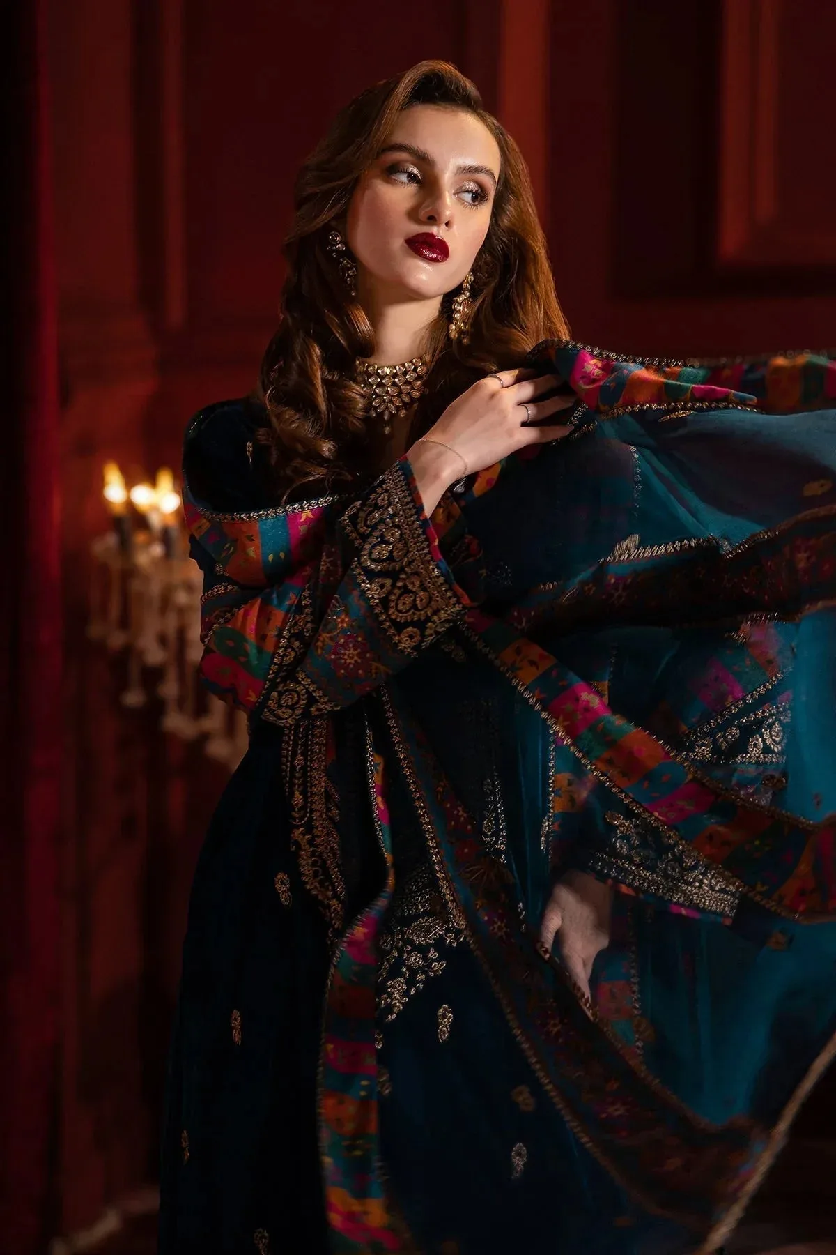Charizma Signora Velvet Zinc Chiffon – view 5 – Poshaq