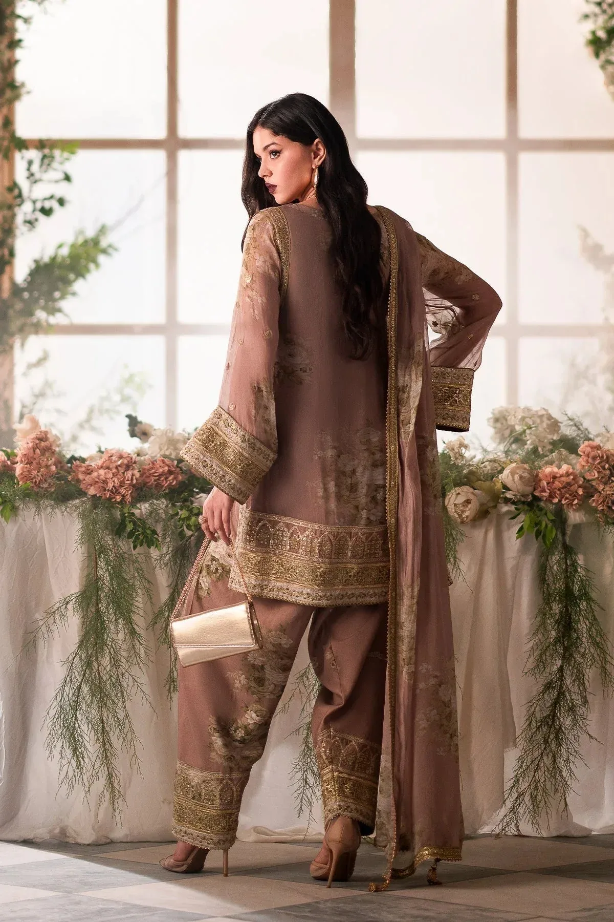 Charizma Vasal Formals 24 Pink Raw Silk – view 2 – Poshaq