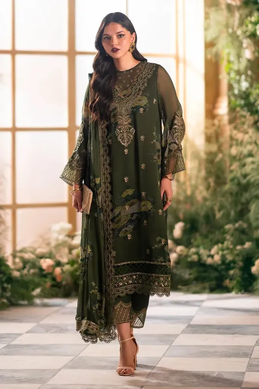Charizma Vasal Formals 24 Green Raw Silk – view 1 – Poshaq