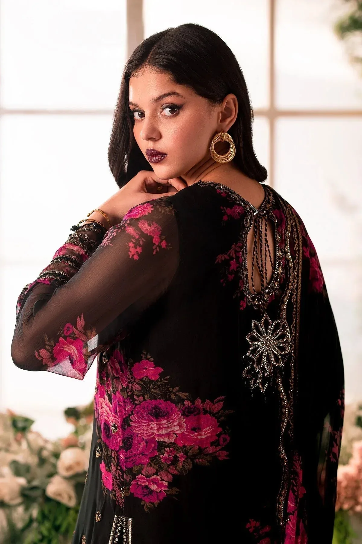 Charizma Vasal Formals 24 Black Raw Silk – view 2 – Poshaq