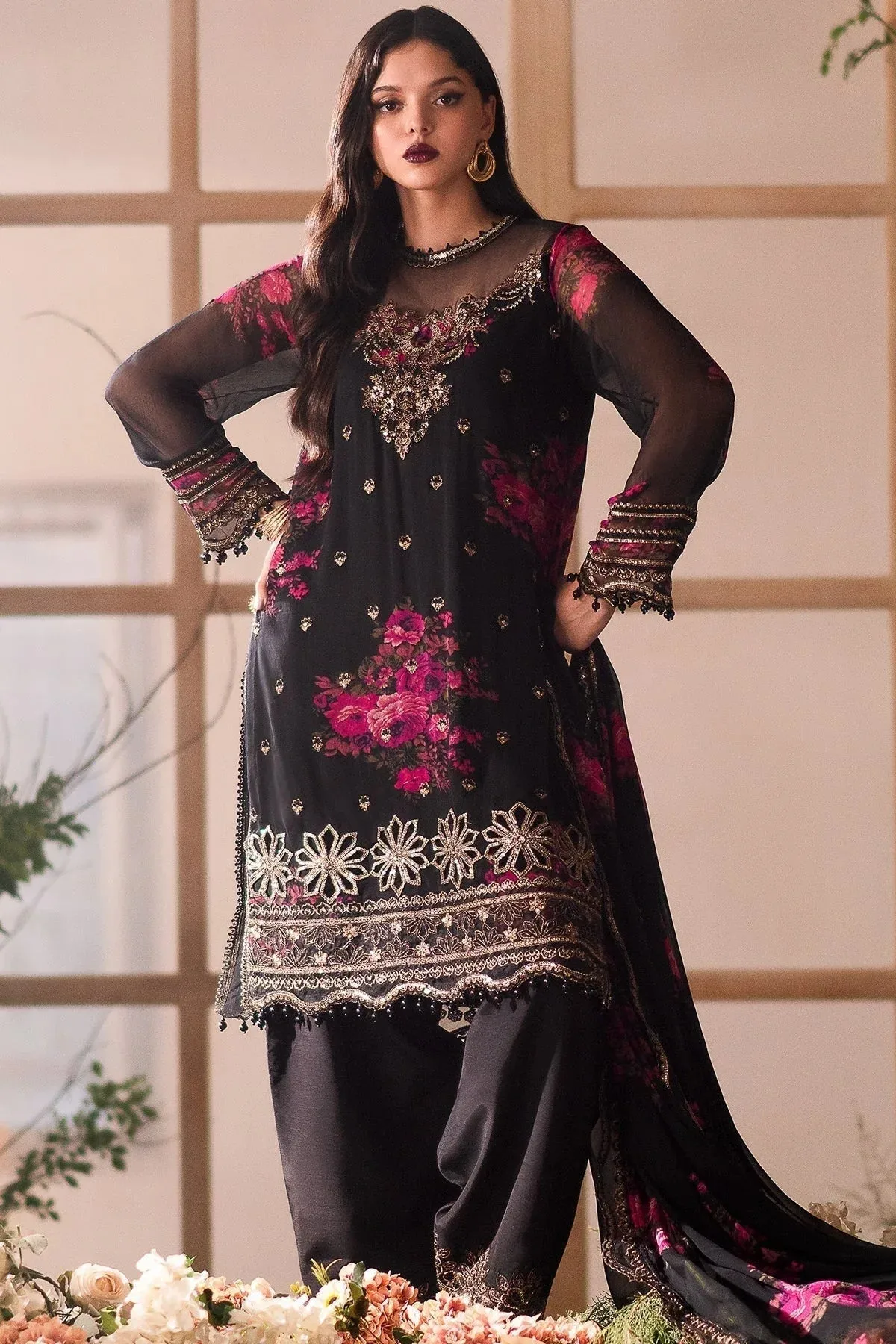 Charizma Vasal Formals 24 Black Raw Silk – view 6 – Poshaq