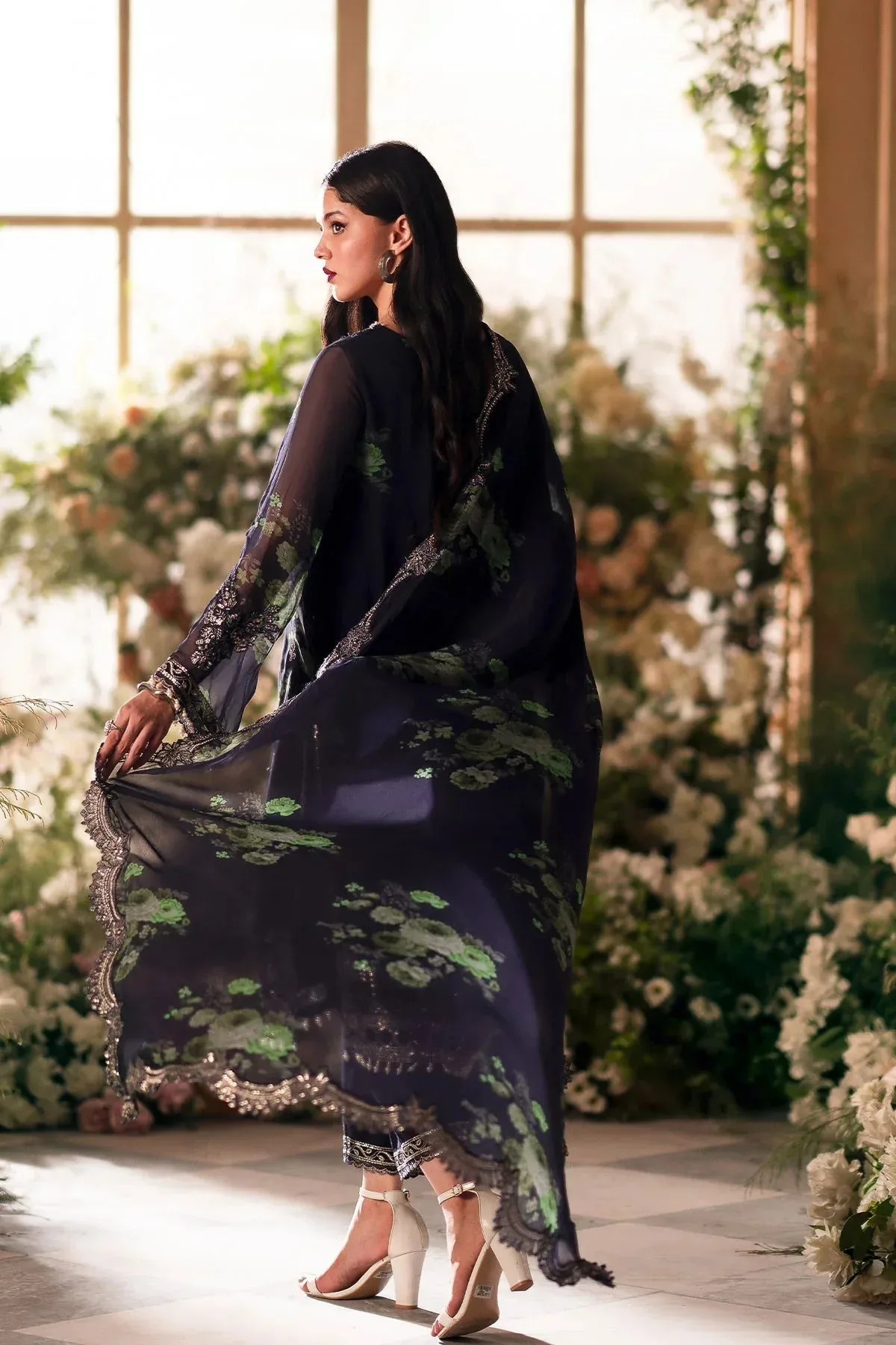 Charizma Vasal Formals 24 Black Raw Silk – view 2 – Poshaq