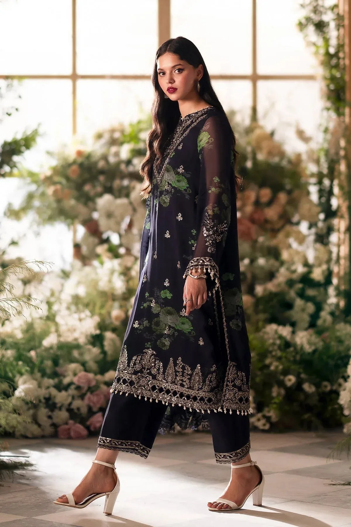 Charizma Vasal Formals 24 Black Raw Silk – view 5 – Poshaq