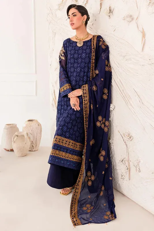 Charizma Dastan e Jashan 23 Pink Raw Silk – view 1 – Poshaq