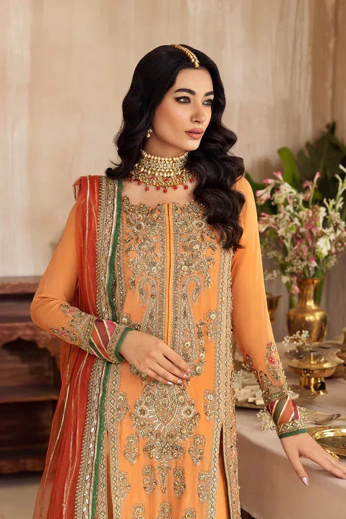 Charizma Dastaan e Jashaan Formal Collection Mustard Raw Silk – view 2 – Poshaq