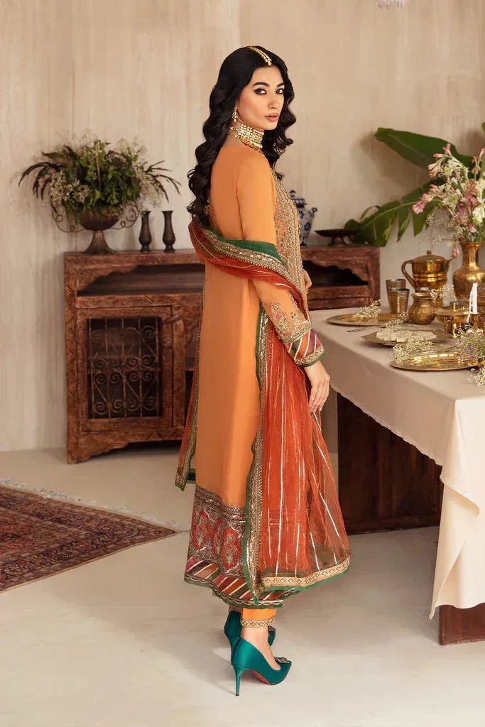 Charizma Dastaan e Jashaan Formal Collection Mustard Raw Silk – view 3 – Poshaq