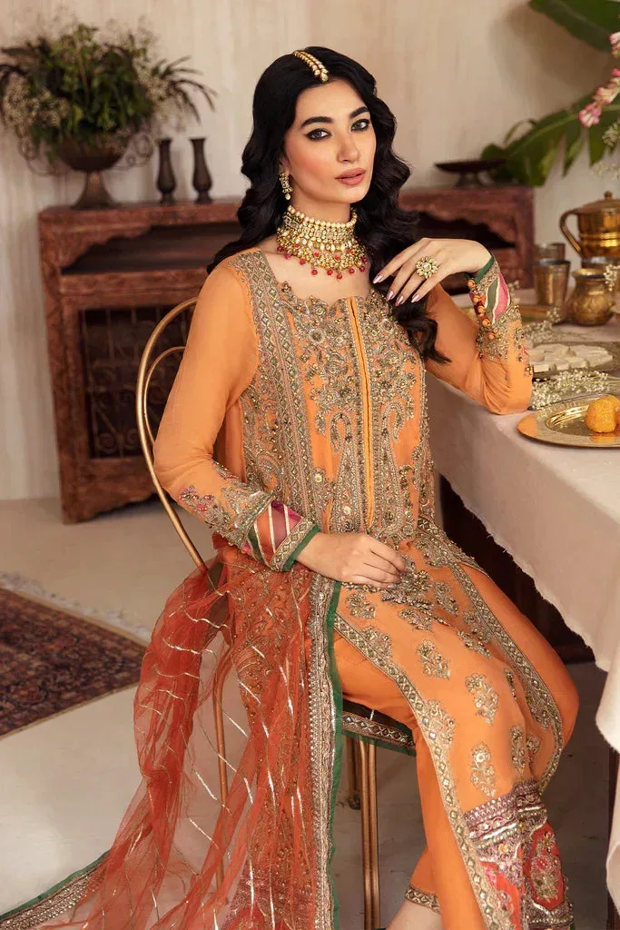 Charizma Dastaan e Jashaan Formal Collection Mustard Raw Silk – view 4 – Poshaq