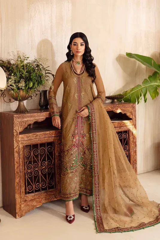 Charizma Dastaan e Jashaan Formal Collection Raw Silk – view 1 – Poshaq