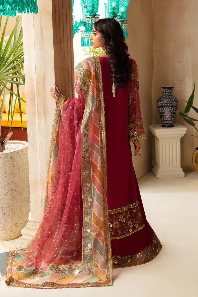 Charizma Dastaan e Jashaan Formal Collection Red Raw Silk – view 2 – Poshaq