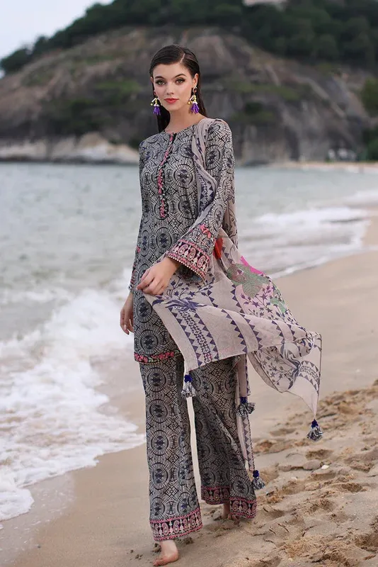 Charizma Combinations 2024 Grey Chiffon – view 1 – Poshaq