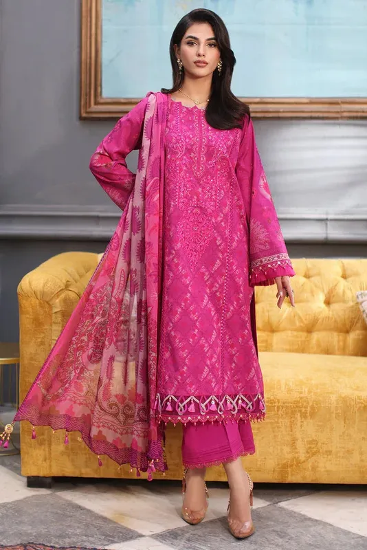 Charizma Combinations 2024 Magenta Chiffon – view 1 – Poshaq