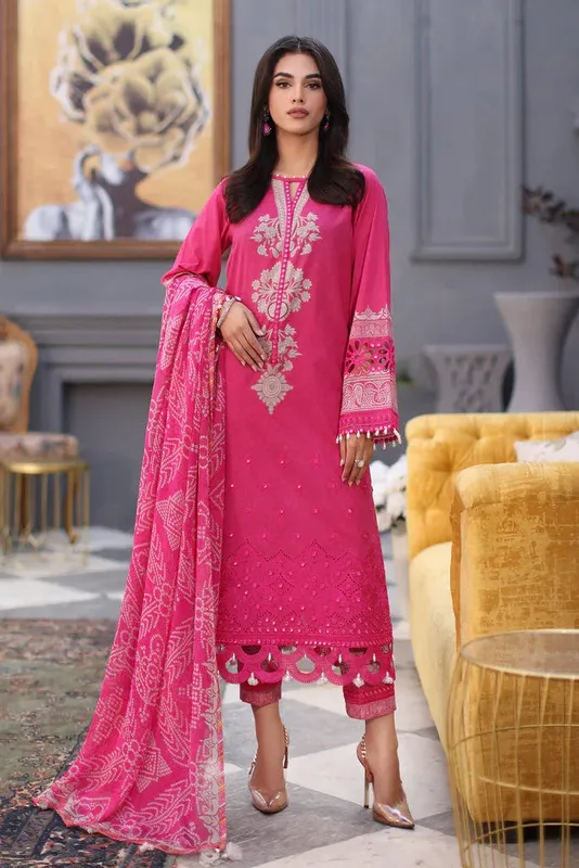 Charizma Combinations 2024 Magenta Chiffon – view 1 – Poshaq