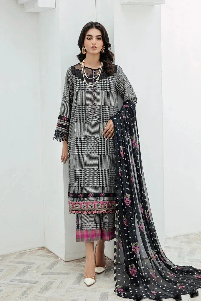 Charizma Rang e Bahar 24 Black Chiffon – view 1 – Poshaq