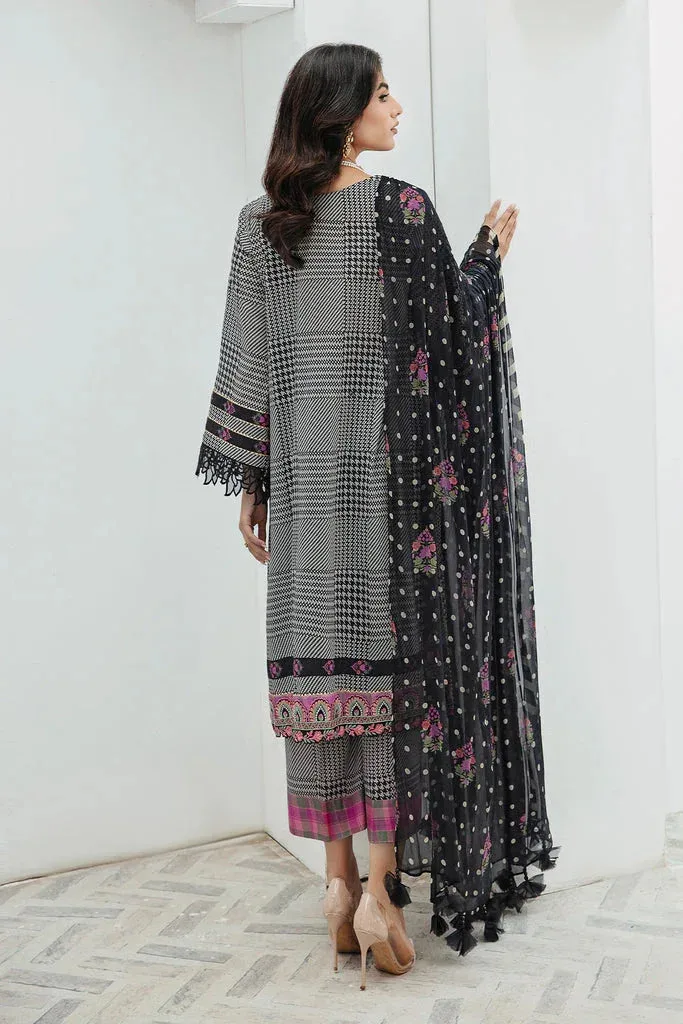 Charizma Rang e Bahar 24 Black Chiffon – view 3 – Poshaq