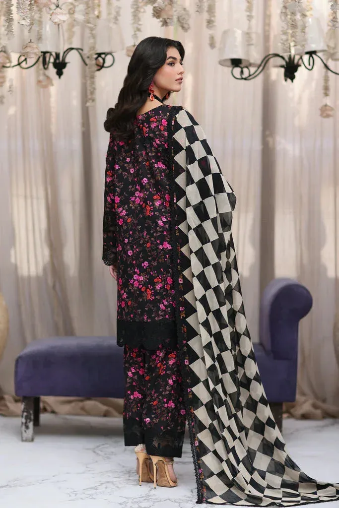 Charizma Rang e Bahar 24 Black Chiffon – view 4 – Poshaq
