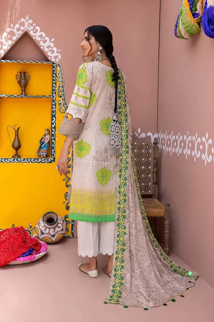 Charizma Chunri Collection 24 Beige Chiffon – view 2 – Poshaq