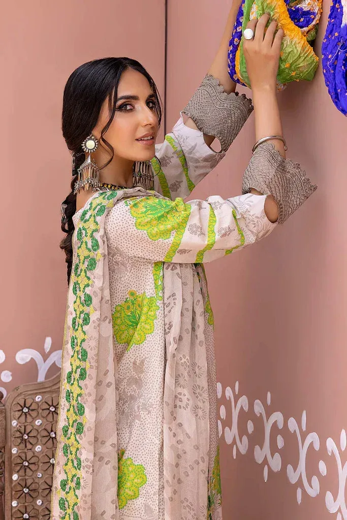 Charizma Chunri Collection 24 Beige Chiffon – view 3 – Poshaq