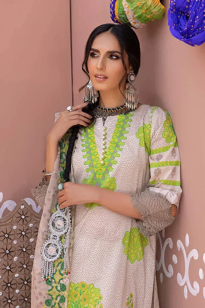 Charizma Chunri Collection 24 Beige Chiffon – view 4 – Poshaq