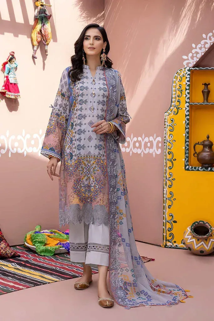 Charizma Chunri Collection 24 Grey Chiffon – view 1 – Poshaq