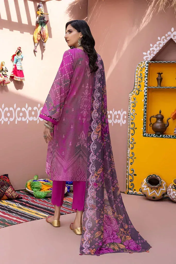 Charizma Chunri Collection 24 Purple Chiffon – view 2 – Poshaq