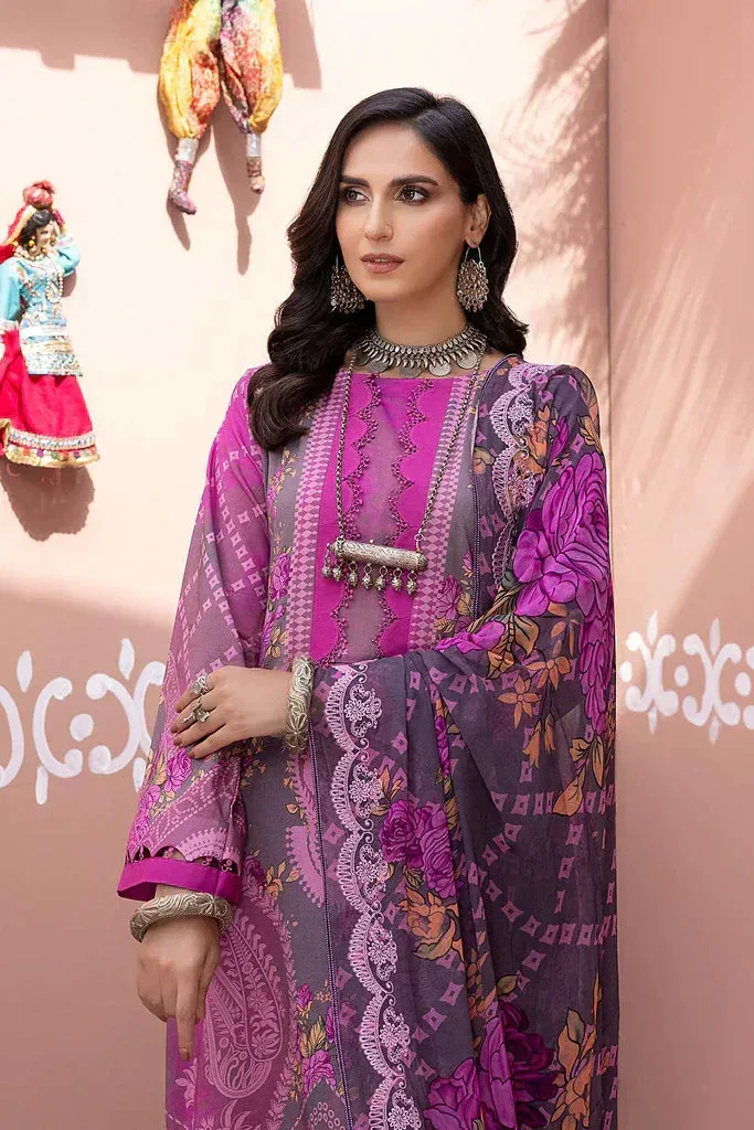 Charizma Chunri Collection 24 Purple Chiffon – view 3 – Poshaq