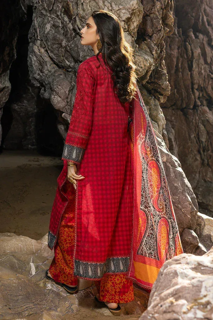 Charizma Sun Shine Vol 24 Maroon Chiffon – view 2 – Poshaq