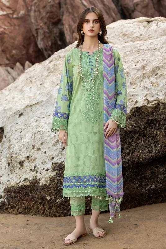 Charizma Sun Shine Vol 24 Green Chiffon – view 1 – Poshaq
