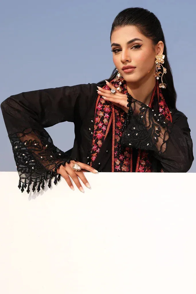 Charizma Signature Festive 24 Black Chiffon – view 5 – Poshaq