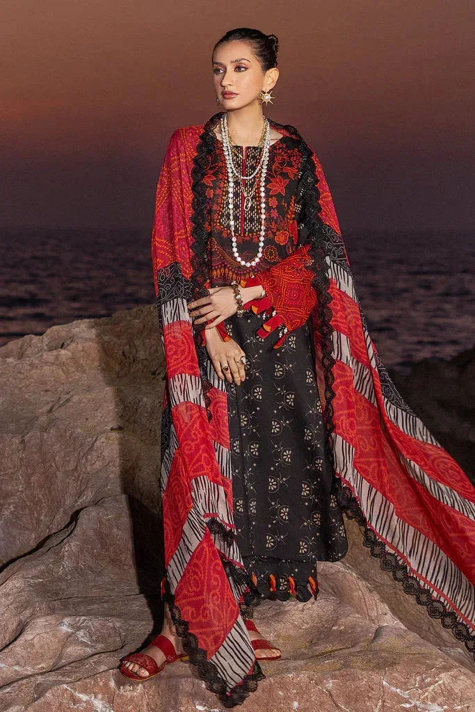 Charizma Print Melody Vol 3 Black Chiffon – view 1 – Poshaq