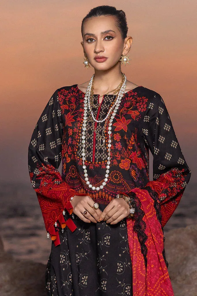 Charizma Print Melody Vol 3 Black Chiffon – view 2 – Poshaq