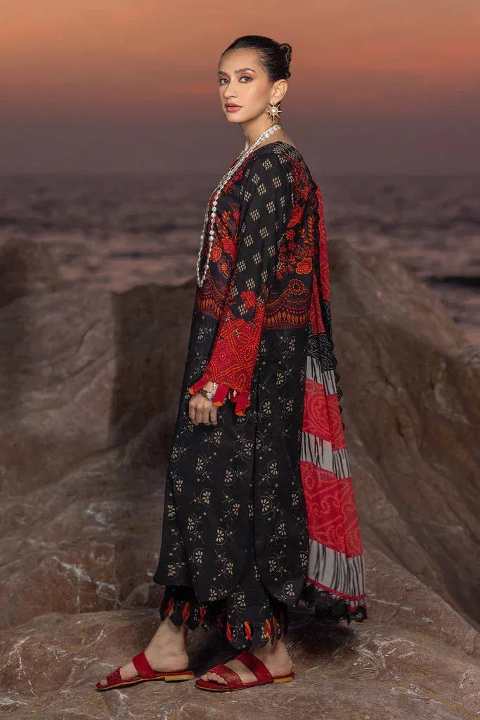 Charizma Print Melody Vol 3 Black Chiffon – view 3 – Poshaq