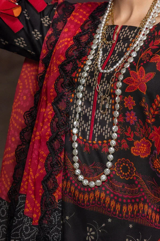 Charizma Print Melody Vol 3 Black Chiffon – view 4 – Poshaq