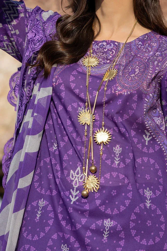 Charizma Print Melody Vol 3 Lilac Chiffon – view 3 – Poshaq