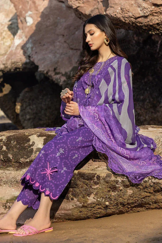 Charizma Print Melody Vol 3 Lilac Chiffon – view 4 – Poshaq