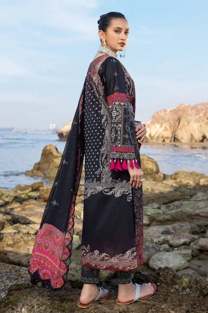 Charizma Print Melody Vol 3 Black Chiffon – view 2 – Poshaq
