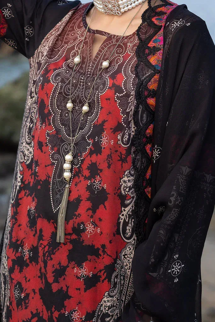 Charizma Print Melody Vol 3 Black Chiffon – view 3 – Poshaq