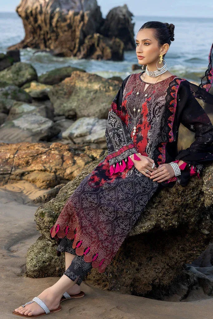 Charizma Print Melody Vol 3 Black Chiffon – view 4 – Poshaq