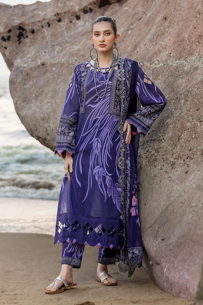 Charizma Print Melody Vol 3 Blue Chiffon – view 1 – Poshaq