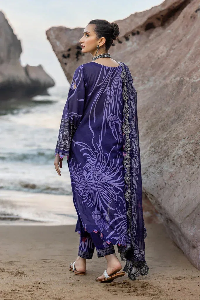 Charizma Print Melody Vol 3 Blue Chiffon – view 2 – Poshaq