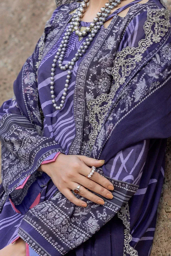 Charizma Print Melody Vol 3 Blue Chiffon – view 3 – Poshaq